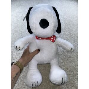 Peanuts Snoopy Valentine's Day Plush.‎ Red Bow Tie wings Rutz 14"
